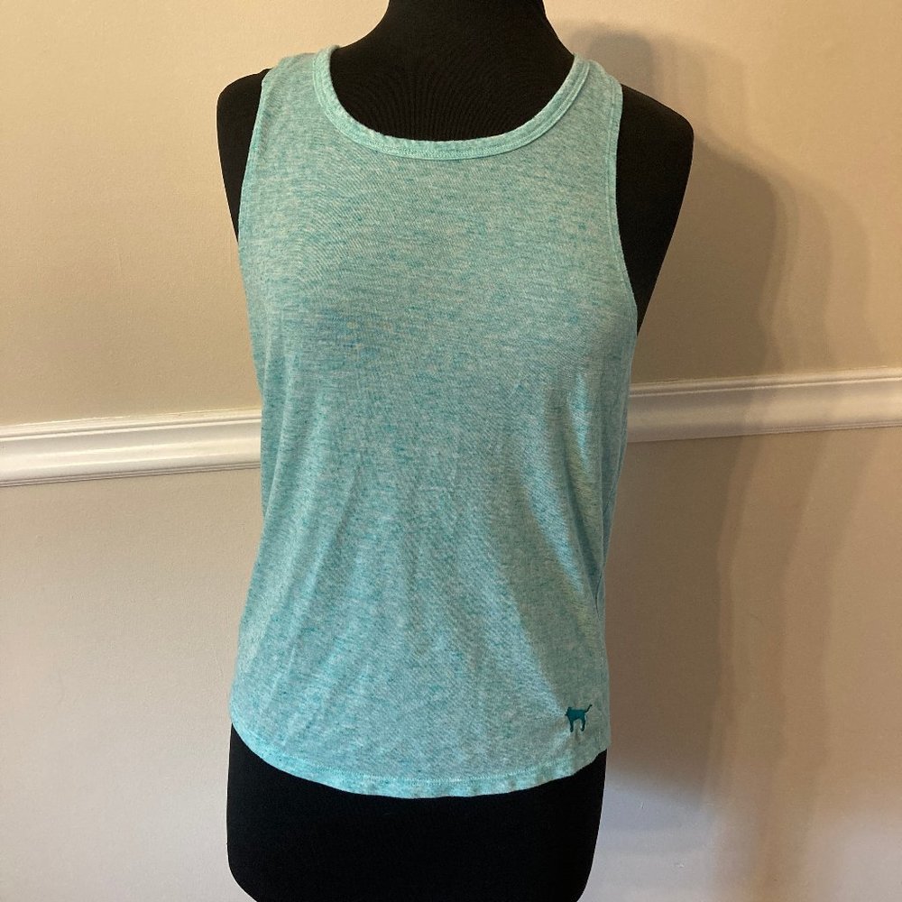 Victoria's Secret Aqua Tank with Open-Twist Back